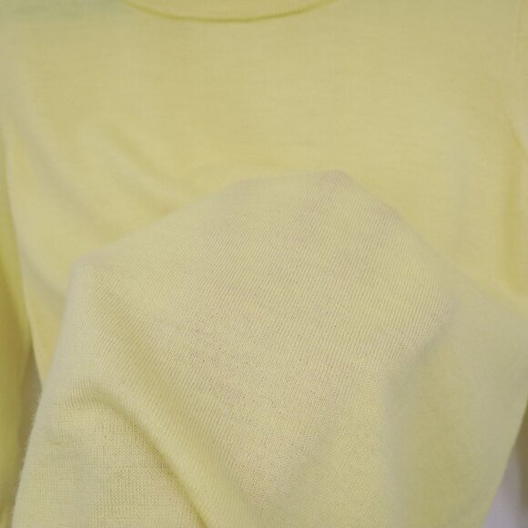 J. Crew‎ Merino Wool Sweater Womens PS Yellow Elevated Basic Preppy Academia - Picture 8 of 16